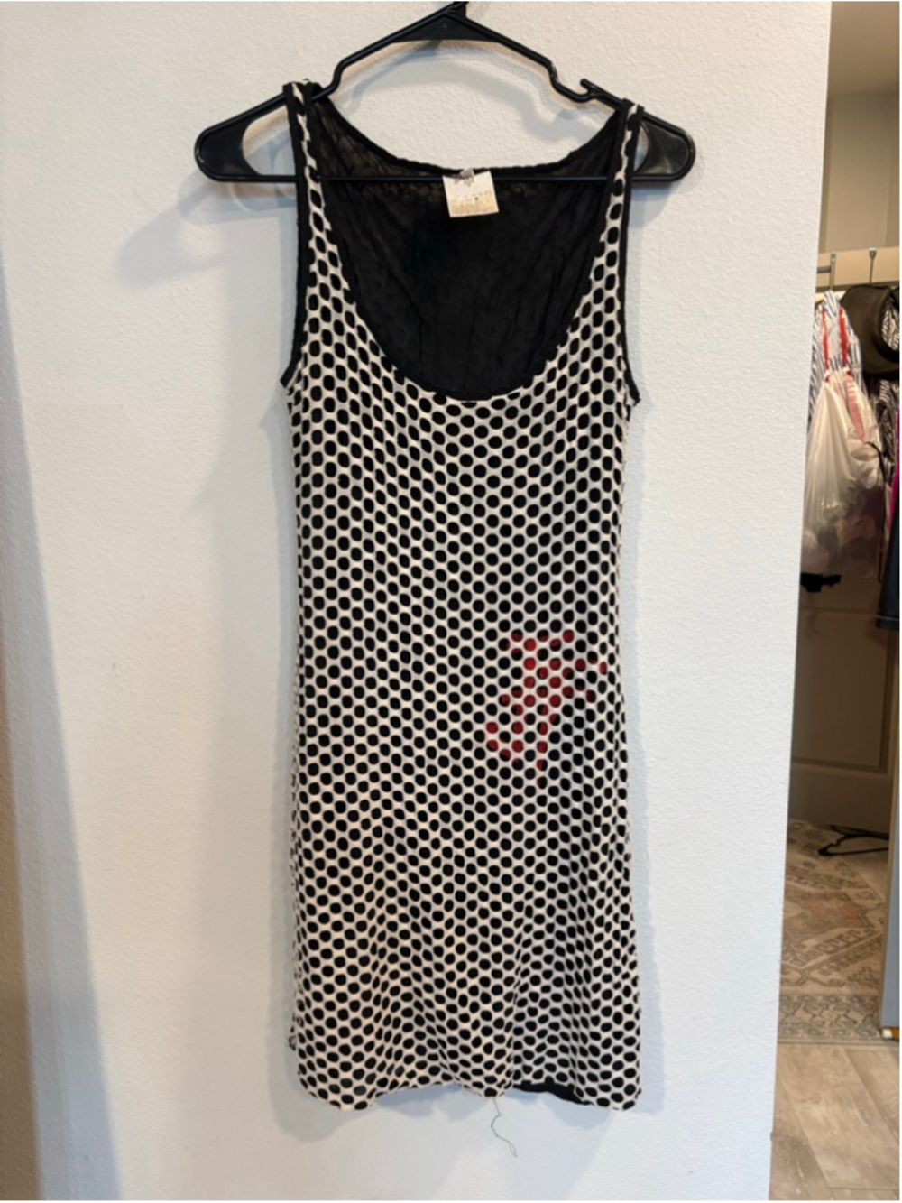 Vintage Gianfranco Ferre 90s Fishnet Beaded Bodycon Mini Dress Black White Y2K